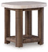 Dolan Creek - Square End Table - Beige / Brown - Tallahassee Discount Furniture (FL)