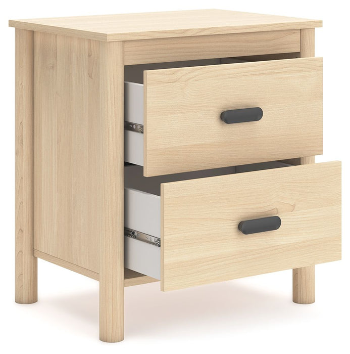 Cabinella - Tan - Two Drawer Night Stand - Tallahassee Discount Furniture (FL)