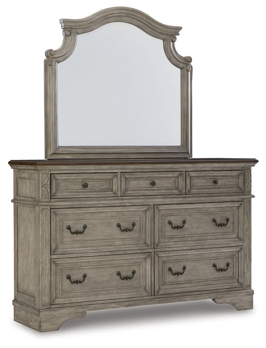 Lodenbay - Antique Gray - Dresser, Mirror - Tallahassee Discount Furniture (FL)
