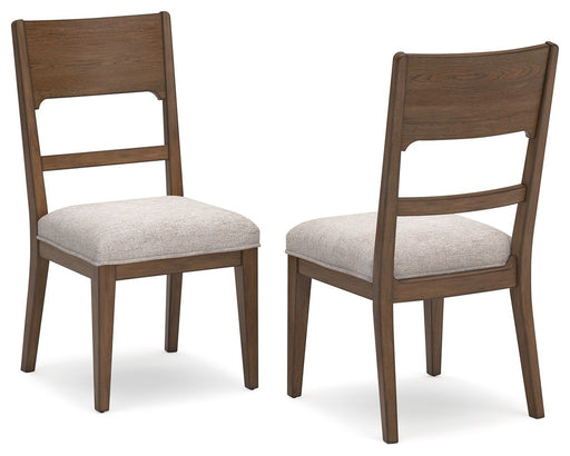 Cabalynn - Oatmeal / Light Brown - Dining Uph Side Chair (Set of 2) - Tallahassee Discount Furniture (FL)