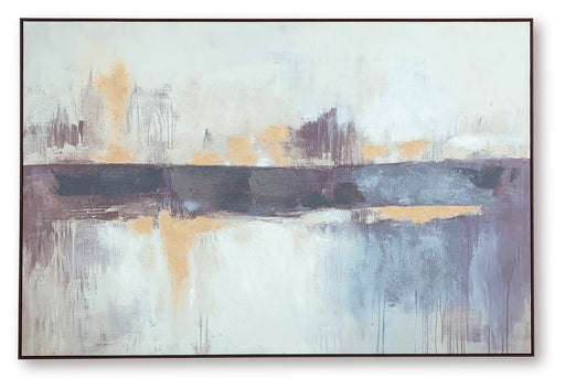 Gatesford - Wall Art - Blue / White / Tan - Tallahassee Discount Furniture (FL)