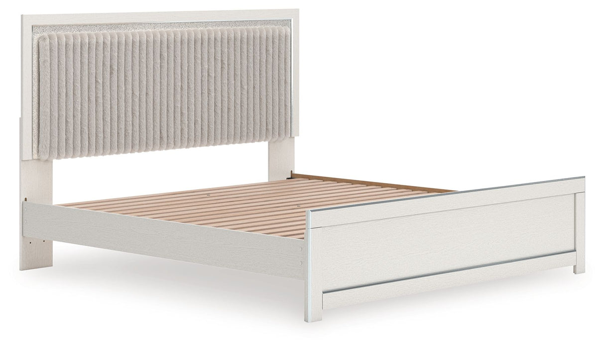 Zuraleus - Upholstered Panel Platform Bed With Roll Slats - Tallahassee Discount Furniture (FL)