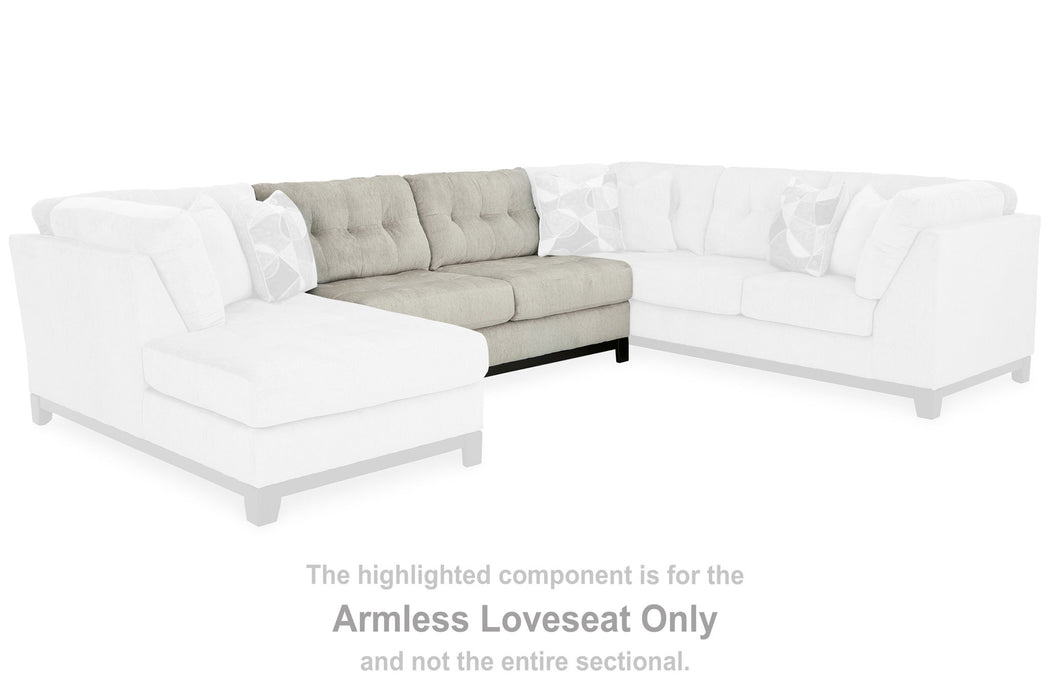Maxon Place - Stone - Armless Loveseat - Tallahassee Discount Furniture (FL)