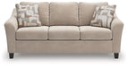 Willarae - Taupe - Queen Sofa Sleeper - Tallahassee Discount Furniture (FL)