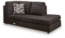 Lentiz - RAF Corner Chaise - Onyx - Tallahassee Discount Furniture (FL)