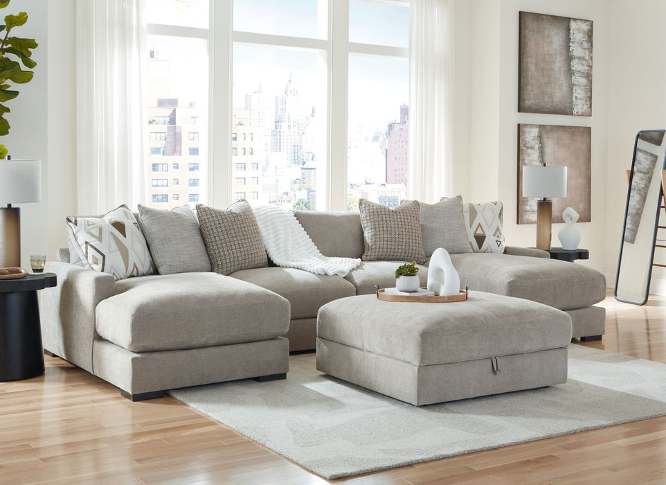 Aslan Court - Sectional With Ottoman Set - Tallahassee Discount Furniture (FL)