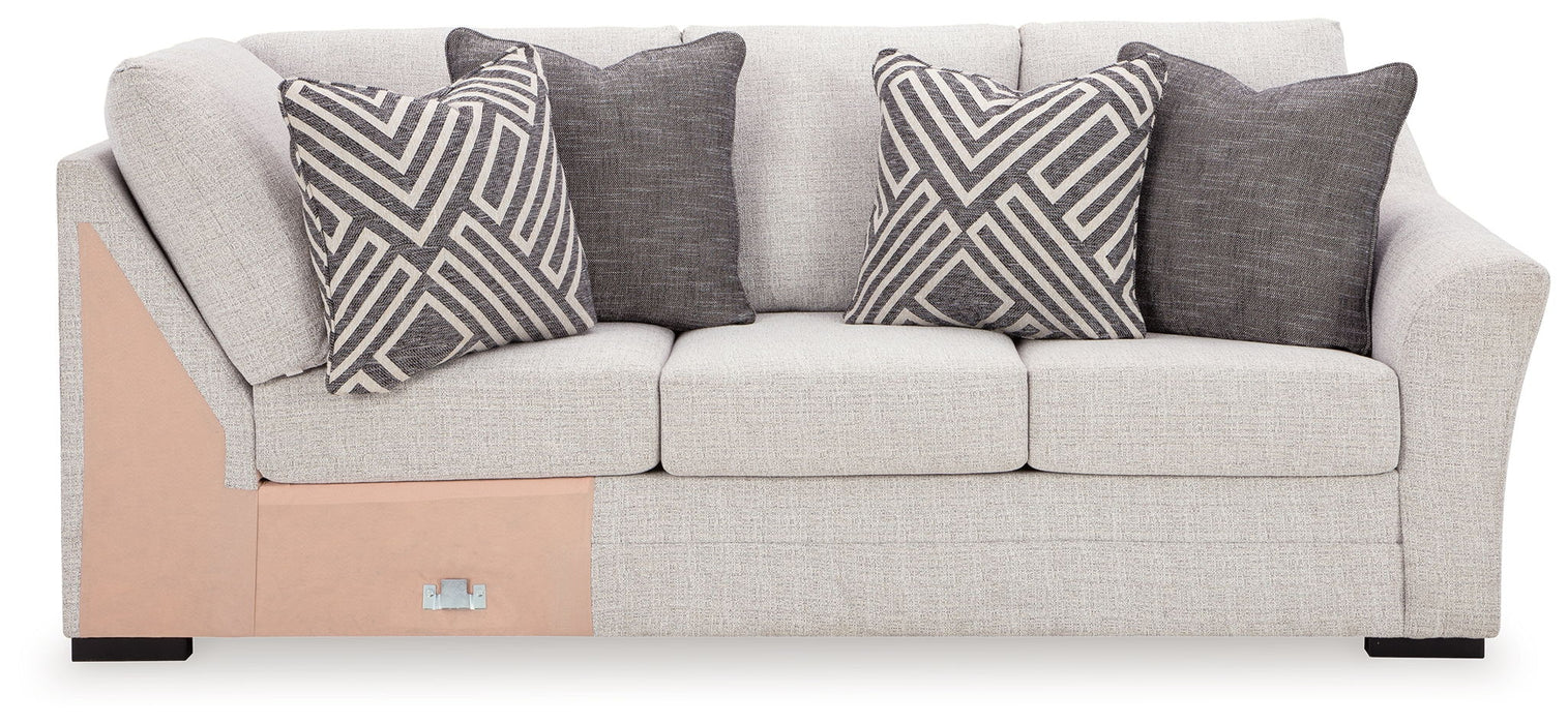 Koralynn - Raf Sofa with Corner Wedge - Stone - Tallahassee Discount Furniture (FL)