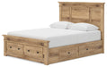 Makidern - Panel Storage Bed With 2 Under Bed Storage Units - Tallahassee Discount Furniture (FL)
