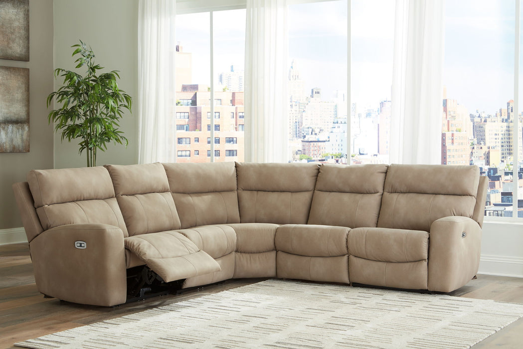Next-Gen Durapella - Power Reclining Sectional Set - Tallahassee Discount Furniture (FL)