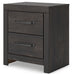 Hollivern - Dark Gray - Two Drawer Night Stand - Tallahassee Discount Furniture (FL)