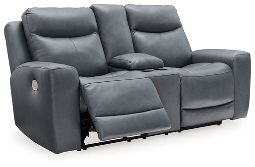 Mindanao - Power Reclining Loveseat With Console /Adj Hdrst - Tallahassee Discount Furniture (FL)