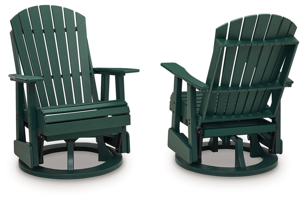 Shell Beach - Swivel Glider Chair - Green - Tallahassee Discount Furniture (FL)