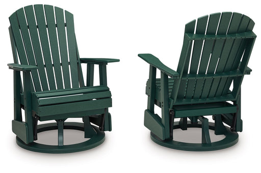 Shell Beach - Swivel Glider Chair - Green - Tallahassee Discount Furniture (FL)