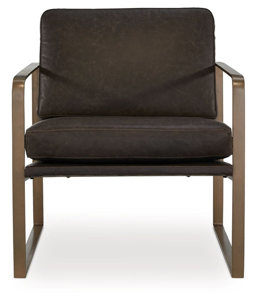 Bradett - Dark Brown / Gold Finish - Accent Chair - Tallahassee Discount Furniture (FL)