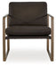 Bradett - Dark Brown / Gold Finish - Accent Chair - Tallahassee Discount Furniture (FL)