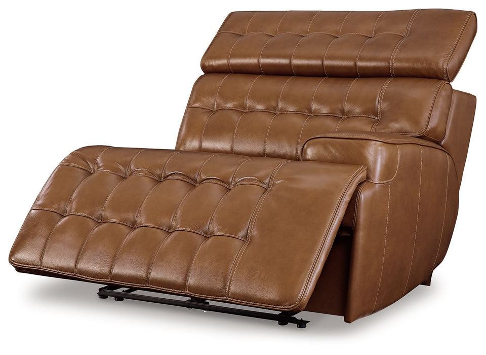 Temmpton - Chocolate - Raf Zero Wall Power Recliner - Tallahassee Discount Furniture (FL)