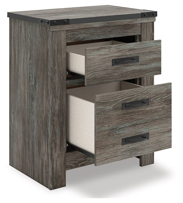 Frandern - Gray - Two Drawer Night Stand - Tallahassee Discount Furniture (FL)