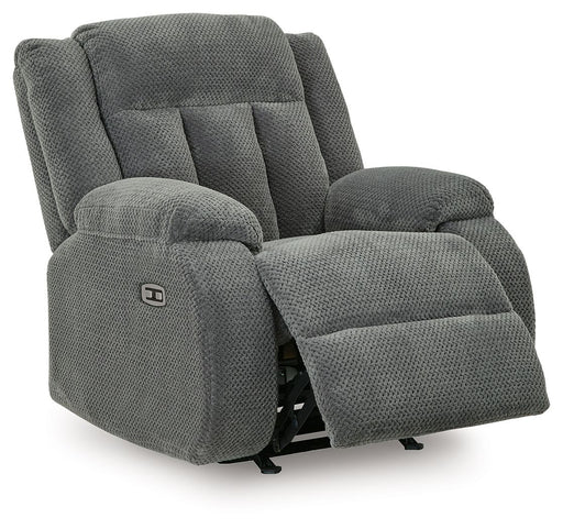 Observation - Power Rocker Recliner - Steel - Tallahassee Discount Furniture (FL)