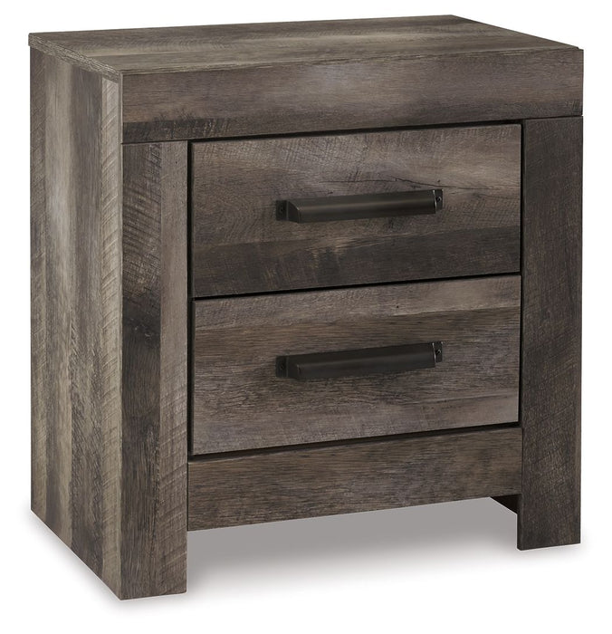 Wynnlow - Two Drawer Night Stand - Gray - Tallahassee Discount Furniture (FL)