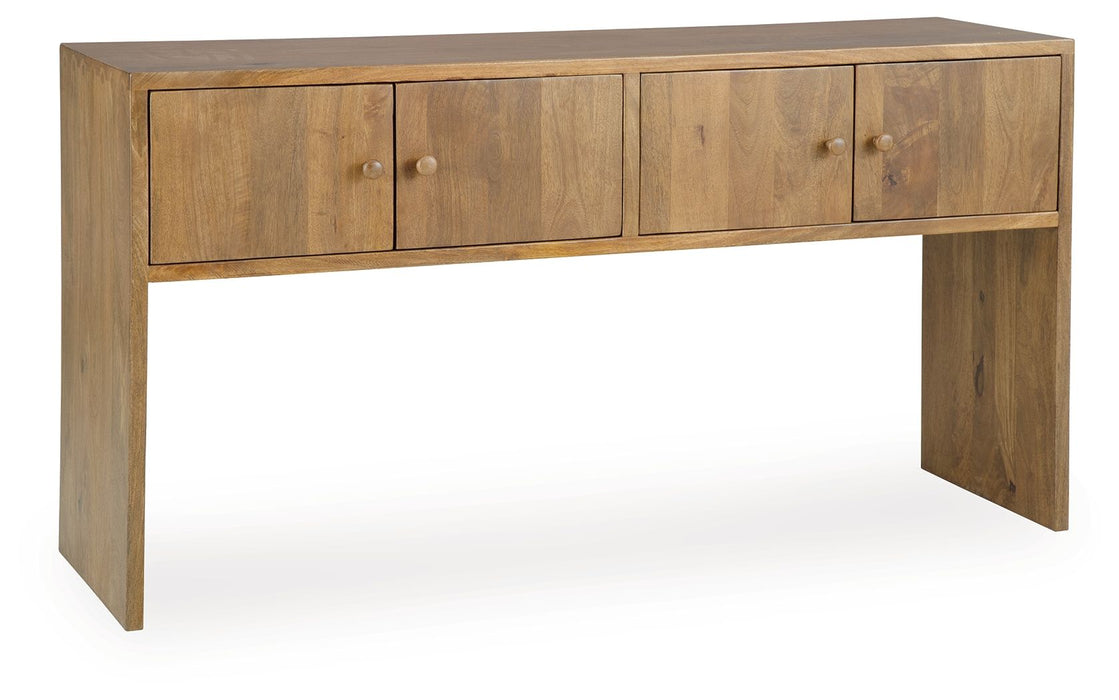 Ella Grove - Console - Rich Brown - Tallahassee Discount Furniture (FL)