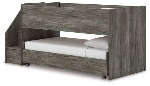 Frandern - Gray - Twin Over Twin Loft Bed - Tallahassee Discount Furniture (FL)