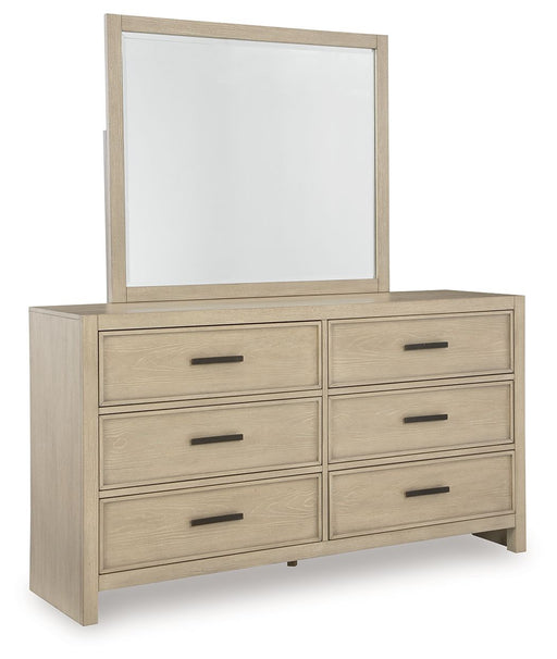 Calmoro - Dresser And Mirror - Gray - Tallahassee Discount Furniture (FL)