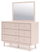 Wistenpine - Blush - Dresser And Mirror - Tallahassee Discount Furniture (FL)