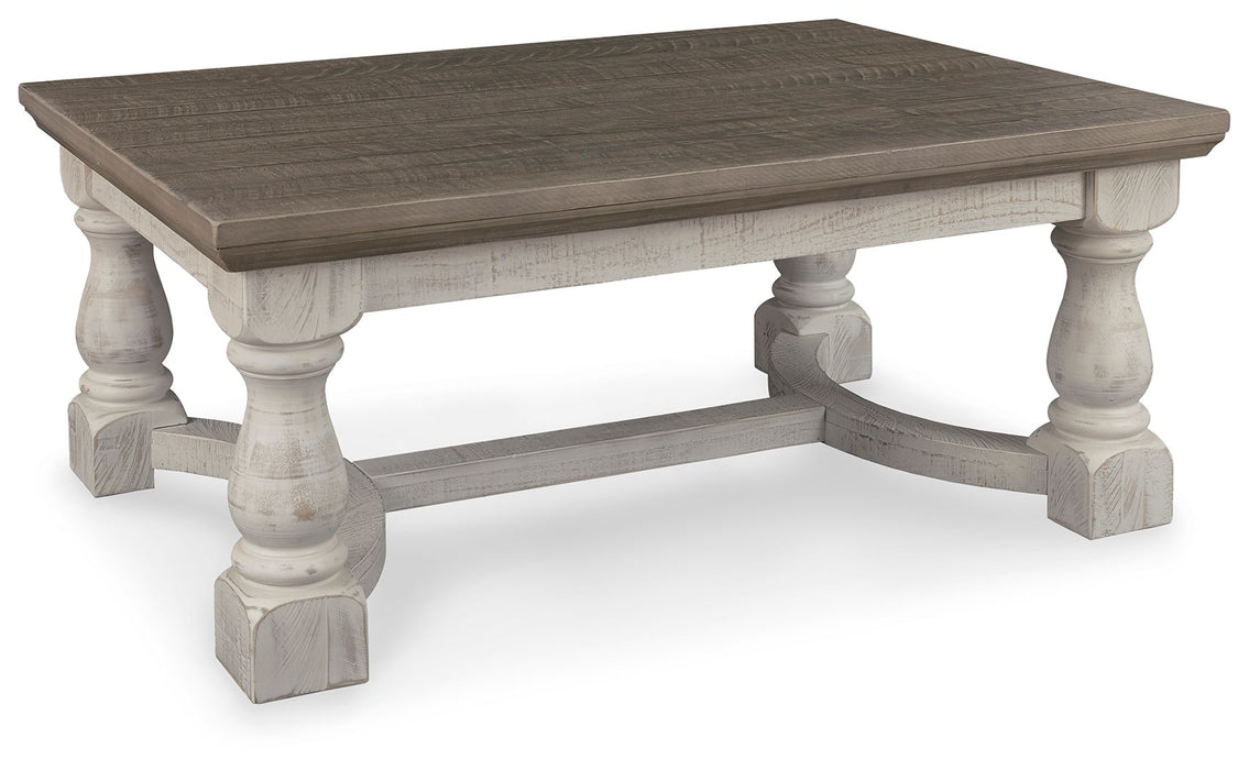 Havalance - Rectangular Cocktail Table - Gray / White - Tallahassee Discount Furniture (FL)