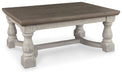 Havalance - Rectangular Cocktail Table - Gray / White - Tallahassee Discount Furniture (FL)