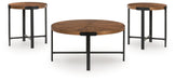 Crosstrail - Brown - Occasional Table Set (Set of 3) - Tallahassee Discount Furniture (FL)