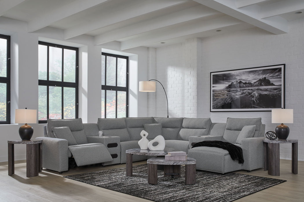 ModMax II - Salt And Pepper - Reclining Sectional - Tallahassee Discount Furniture (FL)