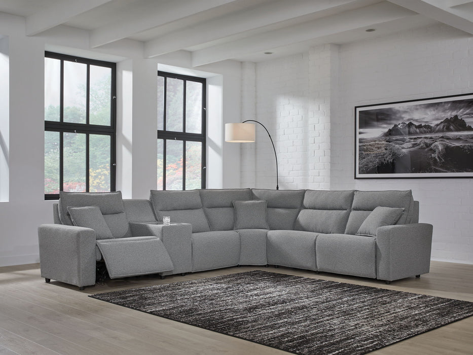 ModMax II - Salt And Pepper - Reclining Sectional - Tallahassee Discount Furniture (FL)