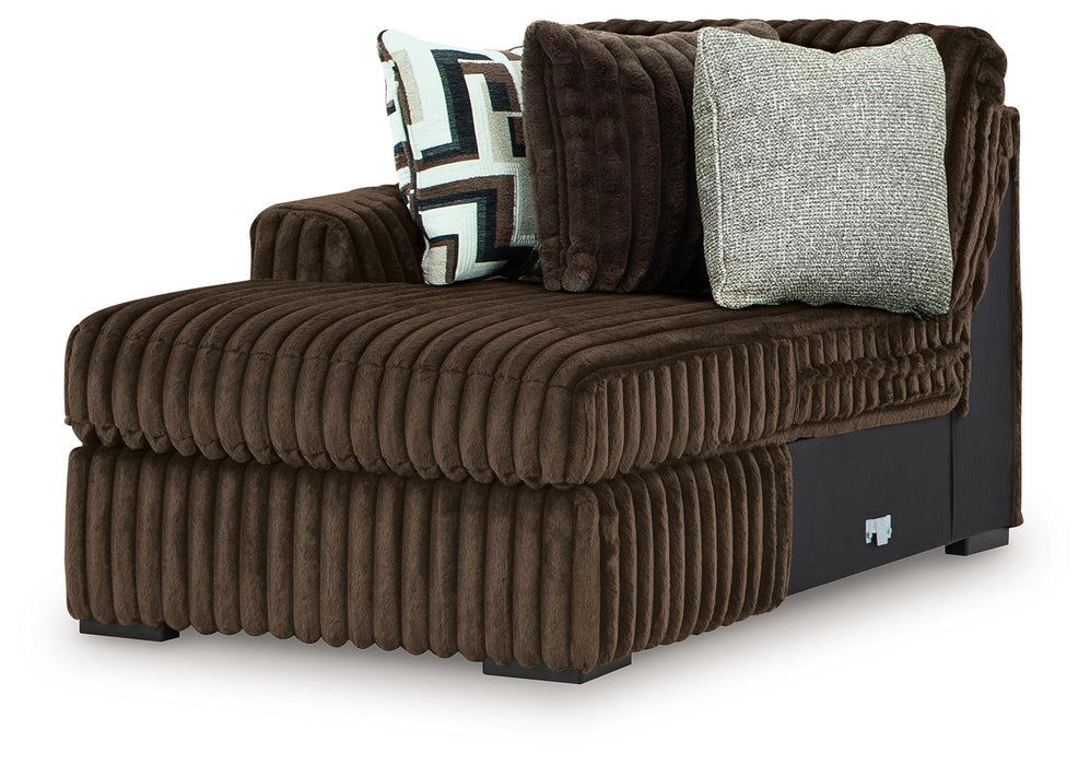 Midnight-Madness - Chocolate - LAF Corner Chaise - Tallahassee Discount Furniture (FL)