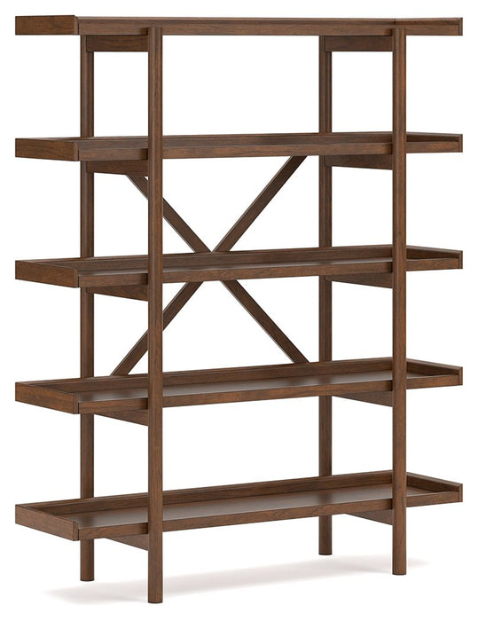 Lyncott - Brown - Bookcase - Tallahassee Discount Furniture (FL)