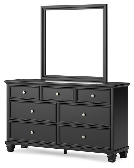 Lanolee - Black - Dresser And Mirror - Tallahassee Discount Furniture (FL)