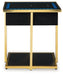 Rexwell - Black / Gold Finish - Accent Table With Speaker - Tallahassee Discount Furniture (FL)