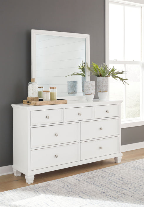 Fortman - White - Dresser And Mirror - Tallahassee Discount Furniture (FL)