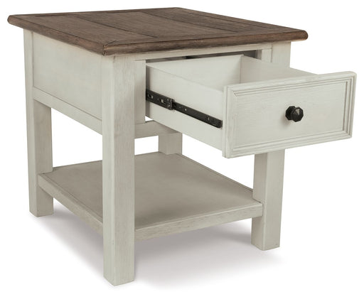 Bolanburg - White / Brown / Beige - Rectangular End Table - Tallahassee Discount Furniture (FL)