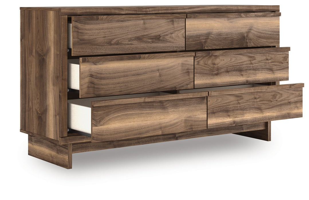 Chirason - Brown - Six Drawer Dresser - Tallahassee Discount Furniture (FL)