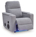 Pineland - Glider Power Recliner With Audio System - Pewter - Tallahassee Discount Furniture (FL)