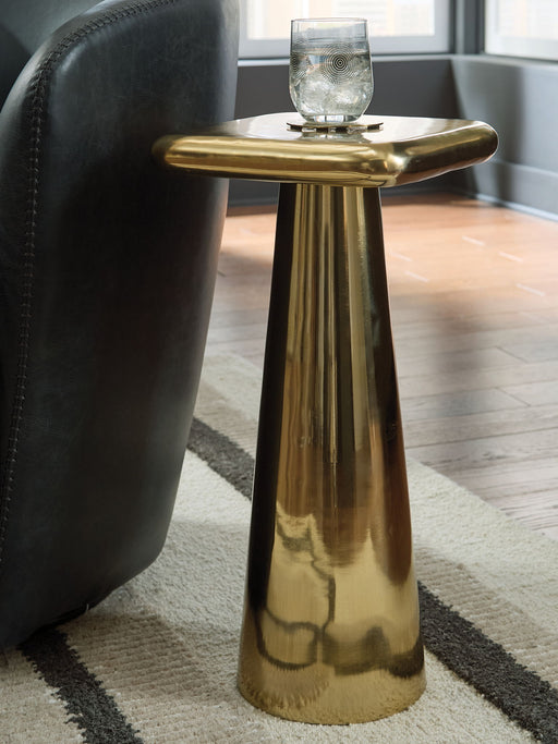 Dallenburg - Gold Finish - Accent Table - Tallahassee Discount Furniture (FL)