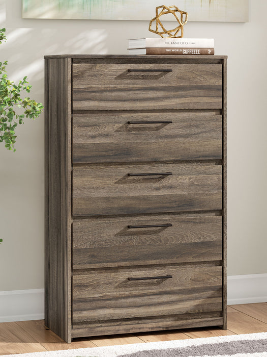 Elbrim - Brown - Five Drawer Chest - Tallahassee Discount Furniture (FL)
