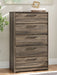 Elbrim - Brown - Five Drawer Chest - Tallahassee Discount Furniture (FL)
