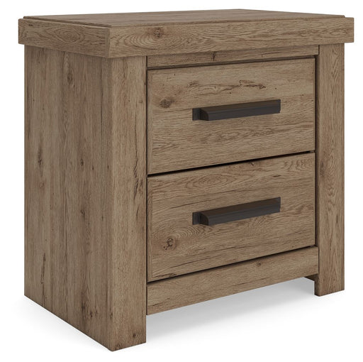 Oliandon - Two Drawer Night Stand - Light Brown - Tallahassee Discount Furniture (FL)