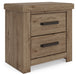 Oliandon - Two Drawer Night Stand - Light Brown - Tallahassee Discount Furniture (FL)