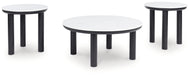 Xandrum - Black / White - Occasional Table Set (Set of 3) - Tallahassee Discount Furniture (FL)