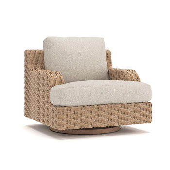 Wrights Beach - Swivel Glider Chair With Cushion - Beige - Tallahassee Discount Furniture (FL)
