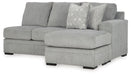 Casselbury - Cement - Raf Sofa Chaise - Tallahassee Discount Furniture (FL)
