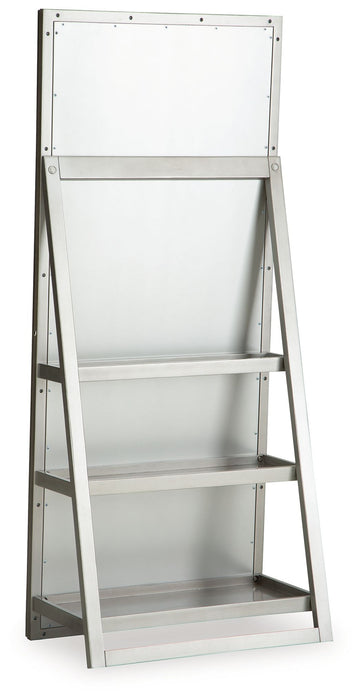 Evesen - Champagne - Floor Standing Mirror With Storage - Tallahassee Discount Furniture (FL)