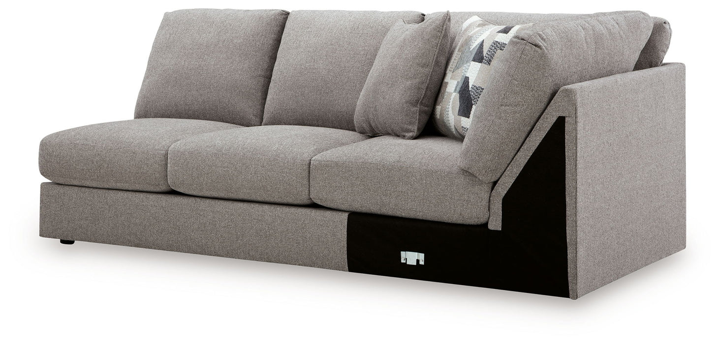 Lindon - RAF Armless Loveseat With Wedge - Smoke - Tallahassee Discount Furniture (FL)
